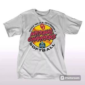 Oklahoma Sooners Champion 2024 Softball Womens College World Series Shirt